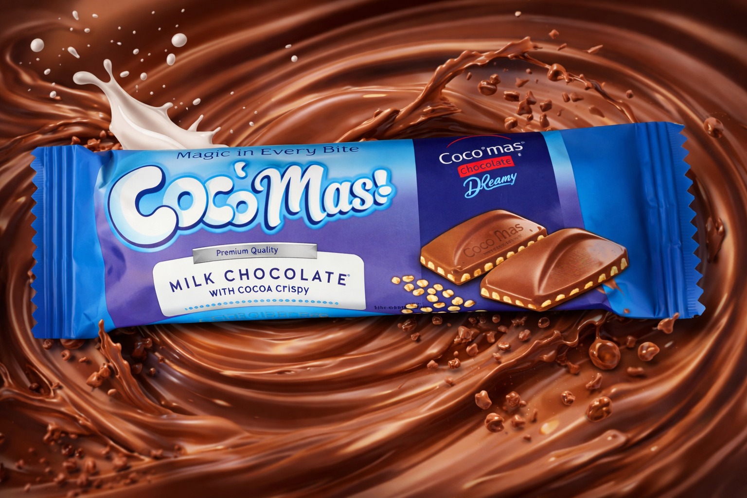 Milk Cocoa Crispy Chocolate Bar