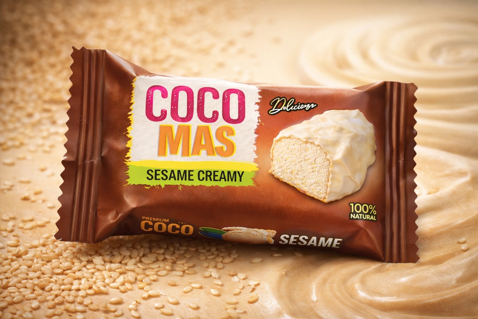 Sesame Creamy Chocolate Bar