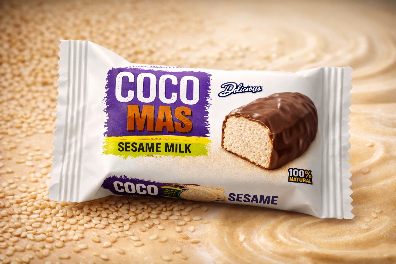 Sesame Milk Chocolate Bar